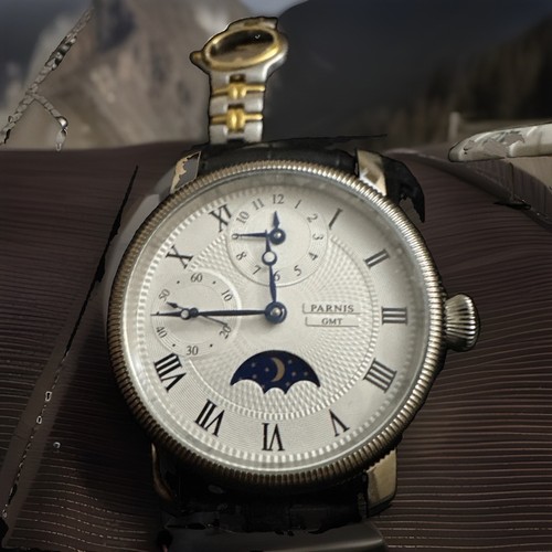 Parnis automatic mens watch - parnis,