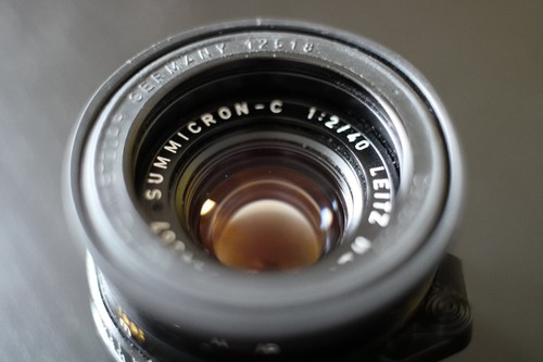 Leica summicron 40mm - summicron, w/