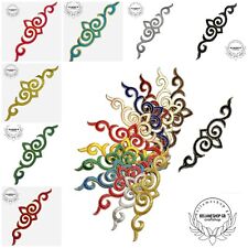 Embroidery Iron/Sew on patch lace applique motif dress Irish dance costume