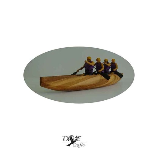Wooden canoe boat 4 - boat,