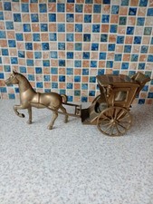BRASS HORSE & CARRIAGE / TRAP