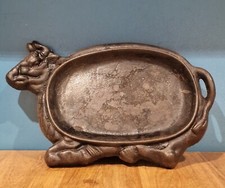 Vintage Cow Steak Skillet