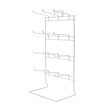 Hook Stand - 12 Fixed Hooks - POS Shop Accessory Display with Header (J50)