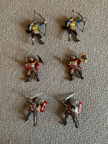 Six papo medieval - papo,