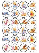 24 x Edible Plain Winnie Pooh