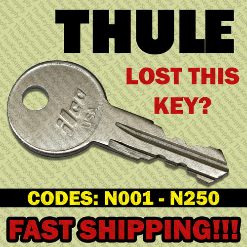 Thule replacement key - replacement, cut