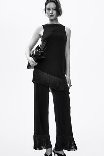Nwt black asymmetric - h&m,