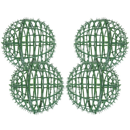 4pcs green plastic flower - 4pcs,