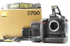 ▶️ Nikon D700 Black 12.1 MP Full Frame DSLR Camera w/ Battery Grip MB-D10...