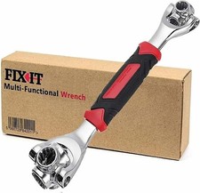 Universal Socket Wrench Multifunction Tool 360°Rotating Head Quick-release NEW