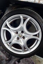 Alfa Romeo Mito Cloverleaf QV 17"  horseshoe  alloy wheels and tyres