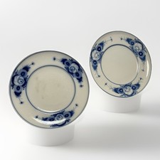 Pair Antique German Blue White