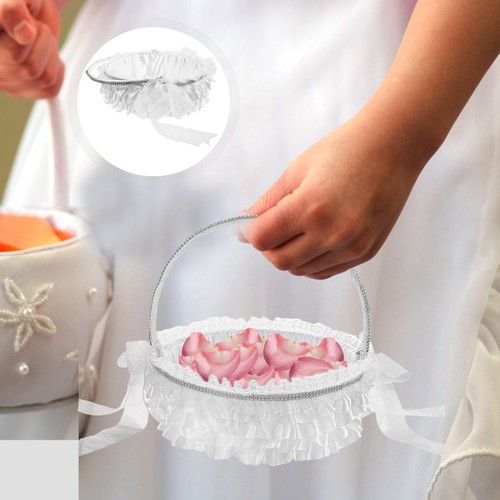 Flower girl basket wedding - basket,