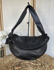 Zara black leather over the