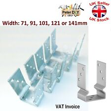 PERGOLA Post FENCE Heavy Duty Galvanised ("U" Shape) Foot 71-141mm Thickness 4mm