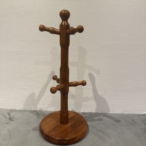 Vintage wooden mug tree - vintage,