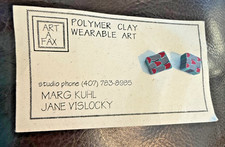 vintage Polymer clay beaded