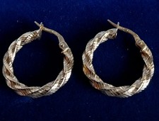 9ct Yellow Gold Creole Twist