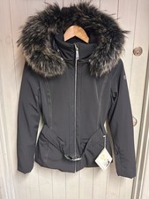 Poivre Blanc Black Belted Ski Jacket XS RRP £599 Now £299