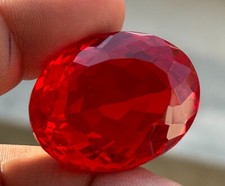 Natural Certified 84 Ct Orange Fire Opal Oval Cut Translucent Maxican gems