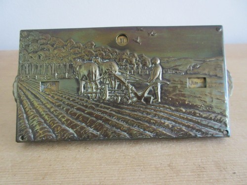 Vintage brass perpetual desk - brass,