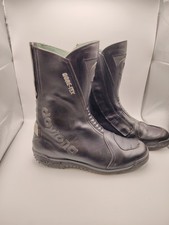 Daytona goretex Motorcycle boots Goretex Black Leather EUR 44 UK 10 Waterproof 