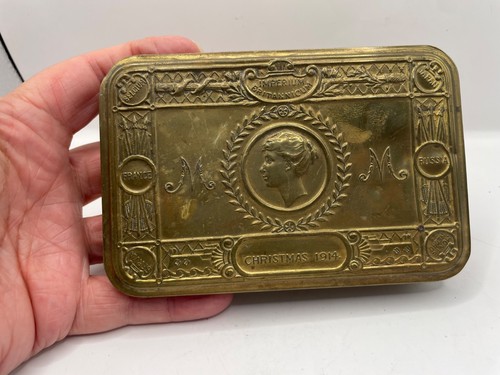 Christmas tin ww1 - tin,