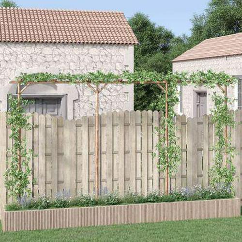 Wooden pergola bamboo - bamboo, wood