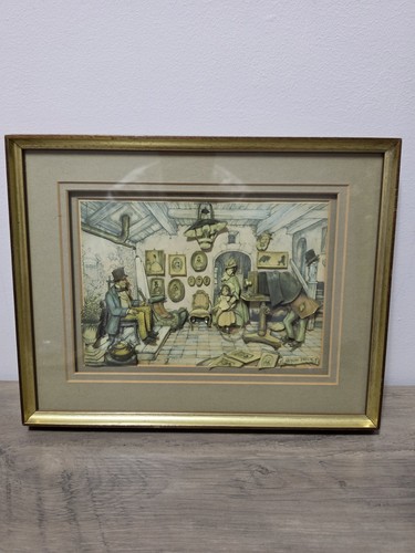 Vintage framed anton - framed, pieck