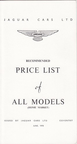Jaguar all models - models, price