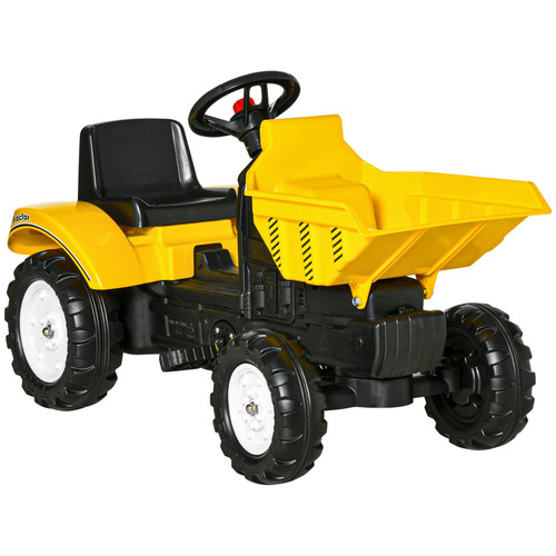 Ride tractor yellow - ride-on,