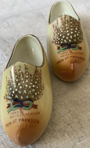 Vintage ceramic crested pair - vintage,