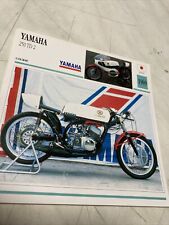 Yamaha 250 TD2 1969 sheet card