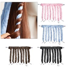 Soft No Heat Hair Curlers Styling Tools Magic Curls Ribbon for Sleep Girls