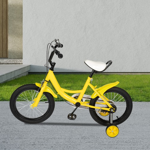 Kids bike yellow bicycle - bike,
