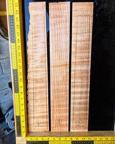 Flame maple guitar - maple, fingerboard