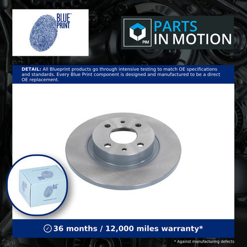 Brake discs pair solid - solid, fits
