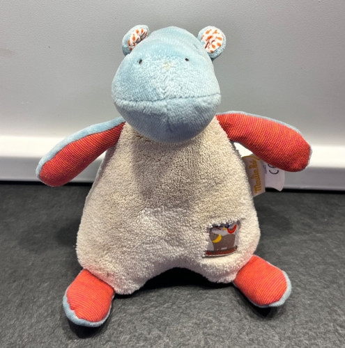 Moulin roty hippo - rattle, soft