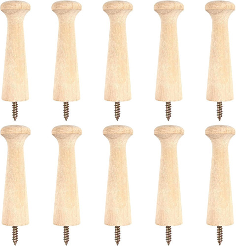 10pcs wooden shaker peg - shaker, hooks