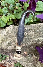 Antique Bavarian Deer Horn Needle Case c.1860