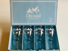 4 Vintage Sherry Glasses