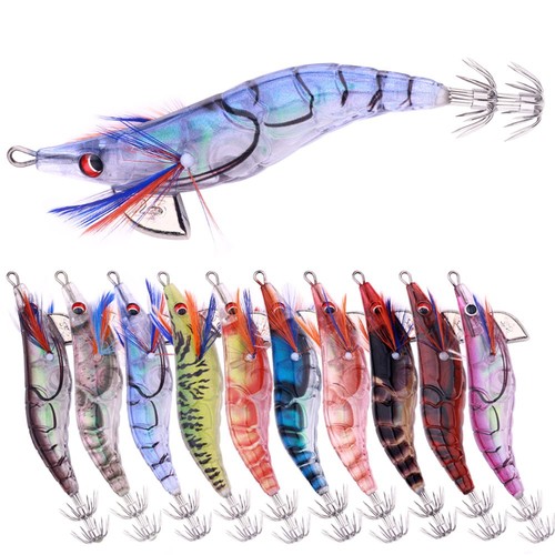 10pcs shrimp jigs - 10pcs, octopus