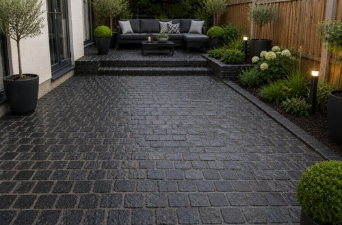 Granite setts cobble 100x100 - cobble,