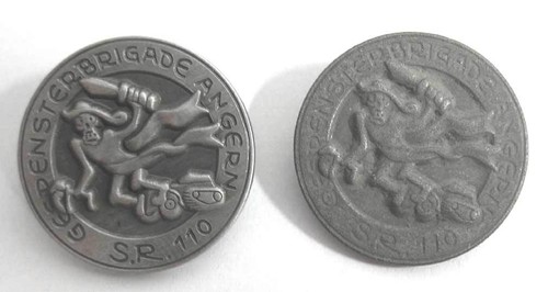 German cap badge 11th panzer - 11th,