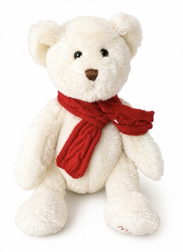 Hamleys white teddy bear red - hamleys,