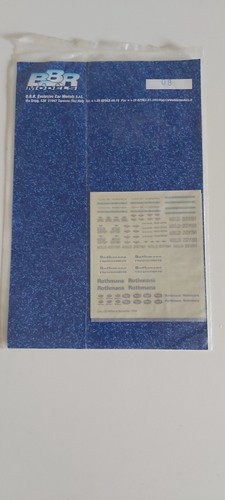 Bbr decals williams - bbr, 1/43