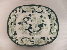 Mason's - Chartreuse - vintage ironstone hand painted green tableware - 8G2B