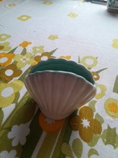 Weatherby Hanley Falcon Ware Small Sea Shell Ornament Mini Vase Scallop Shell