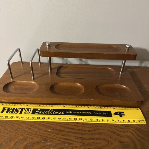 Wood valet station stand - wood,