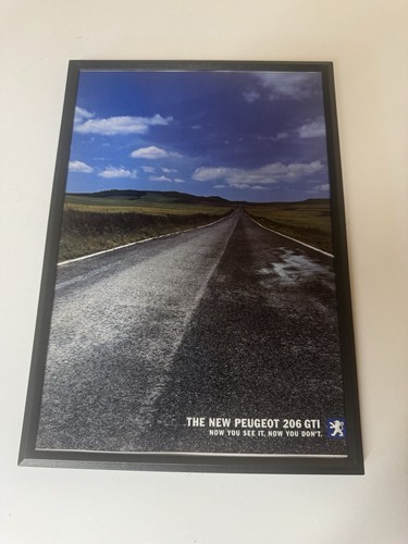Framed original peugeot 206 - peugeot,